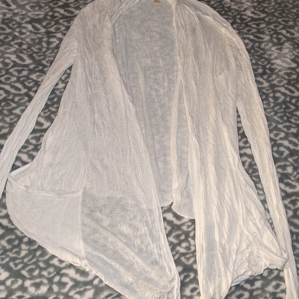 Ambiance sheer oversized wrap shirt